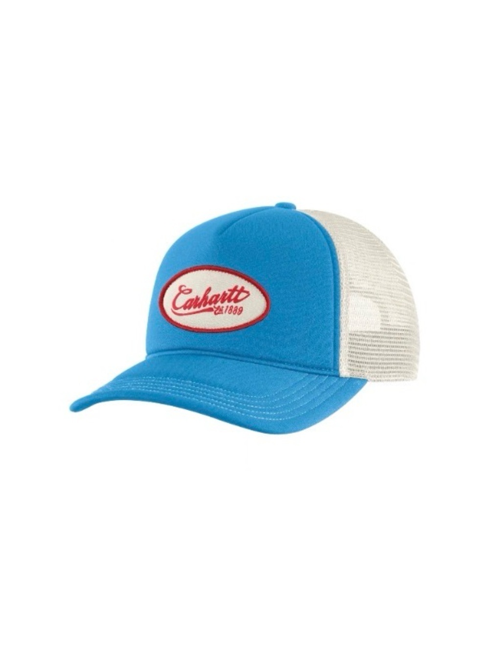 Carhartt Womens Graphic Trucker Hat Adjustable Blue White Logo Mesh